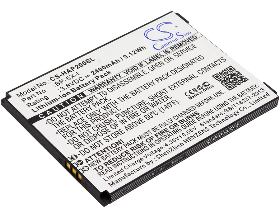 2400mAh 3.8V Li-ion Battery Replacement for Highscreen Pure F, Boost 2 SE & Innos D10 Series Smartphones
