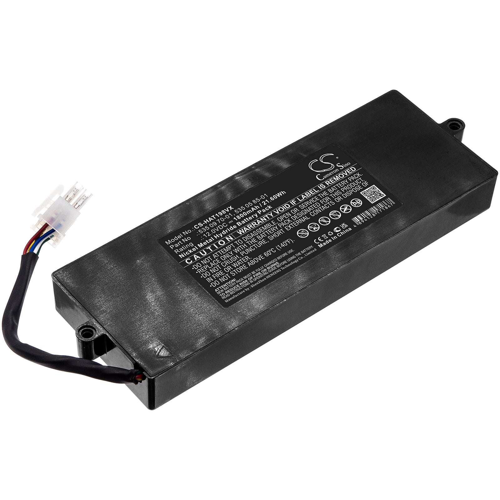 1800mAh 12V Ni-MH Replacement Battery for Husqvarna Solarmower (1998-2002) & Solar Mower Series
