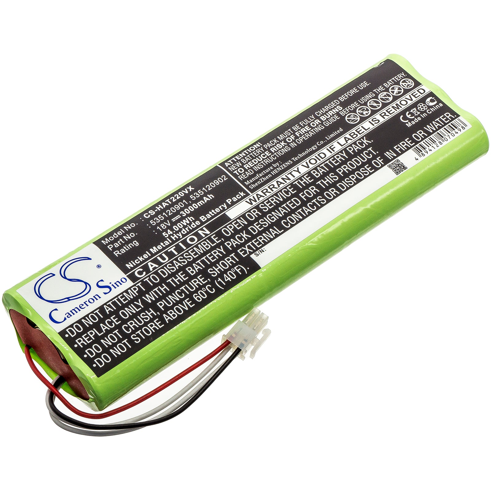 18V 3000mAh Ni-MH Battery - Gardena Robotic R160 & Husqvarna Automower Replacement Pack
