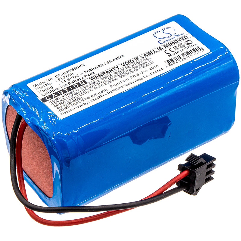 2600mAh 14.8V Li-ion Replacement Battery for Haier TAB-T550WSC, TAB-T560H Robotic Vacuum Cleaners
