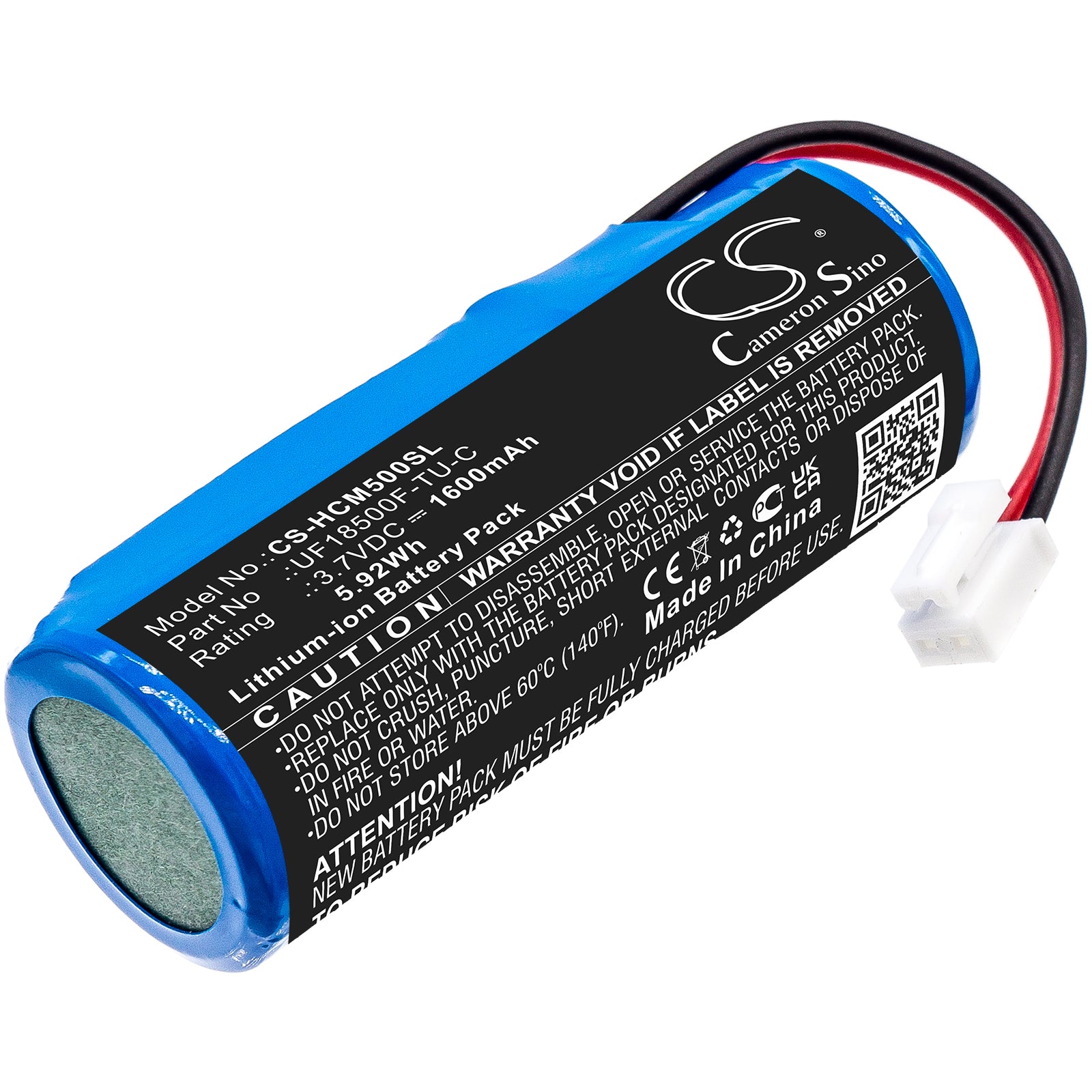 1600mAh 3.7V Li-ion Replacement Battery for Hitachi Hada Crie CM-N5000, CM-N4000, CM-N3000, CM-N4800 Facial Ion Skin Care Device
