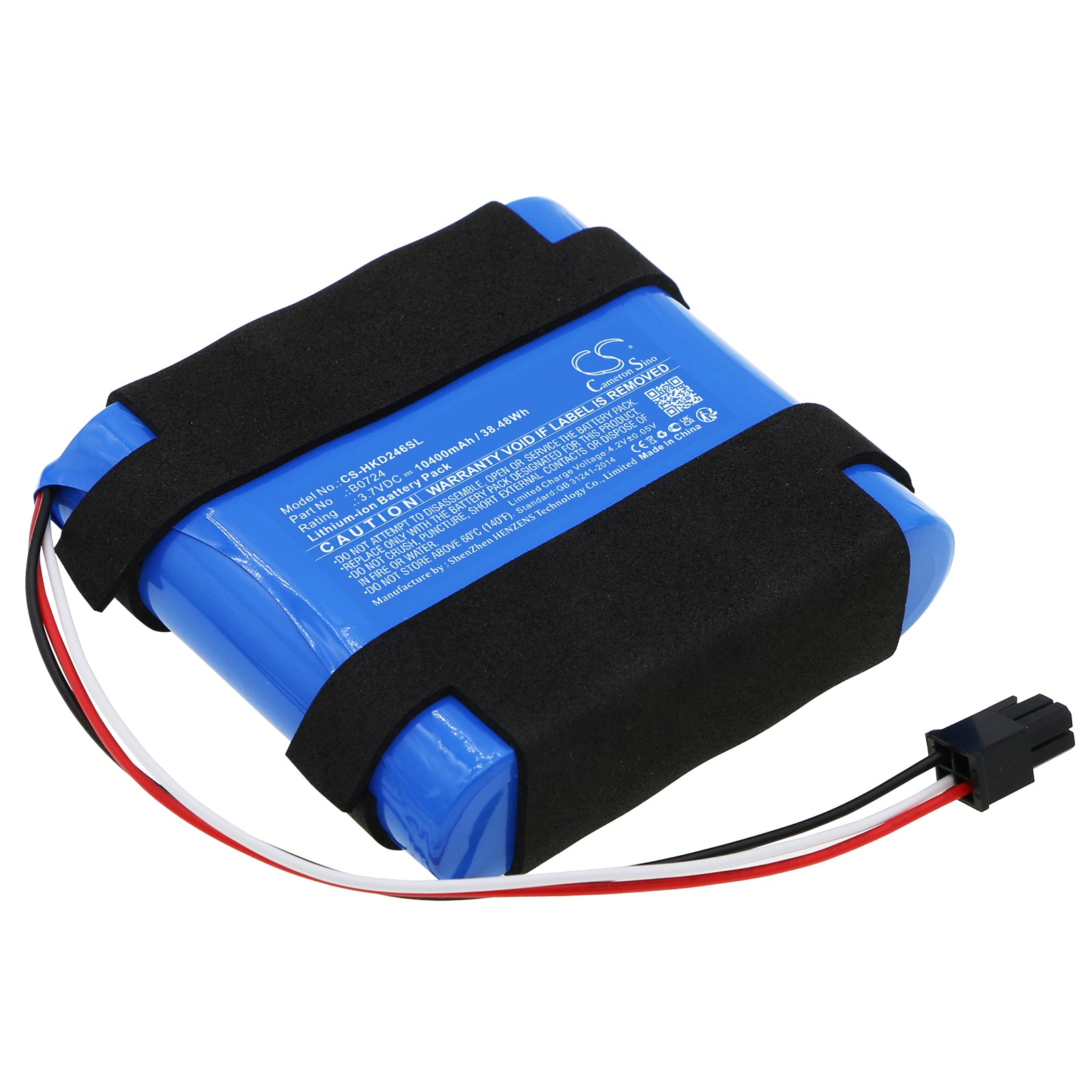 10400mAh Battery for Hikvision DS-2XS2T46XM Security Camera - 3.7V Li-ion Replacement Battery Pack

