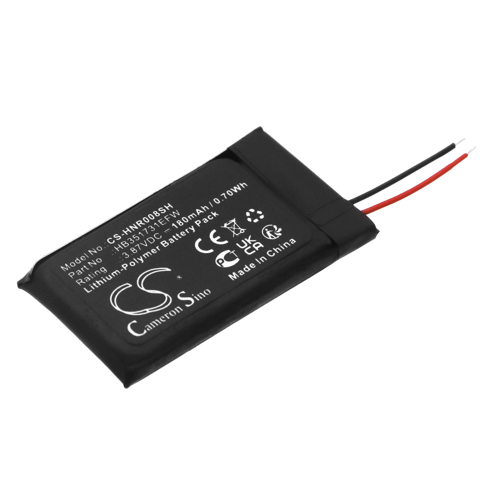 Honor Watch ES Battery Replacement HB351731EFW: 180mAh Li-Polymer - Huawei Band 6/7 Compatible, 3.87V 0.70Wh
