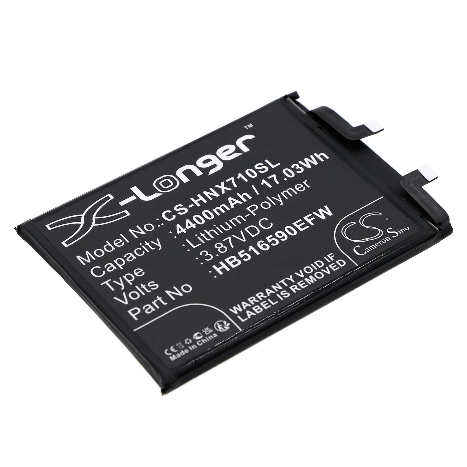 Honor 70 Pro Replacement Battery - 4400mAh 3.87V Li-Polymer - HB516590EFW Smartphone Battery