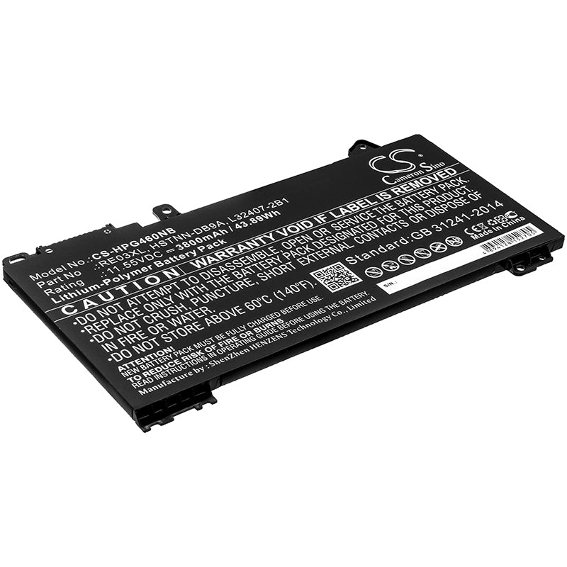 HP ProBook 430/440/450 G6 & Zhan 66 G2 Laptop Battery - 11.55V 43.89Wh 3800mAh Li-Polymer - Replacement Power Solution
