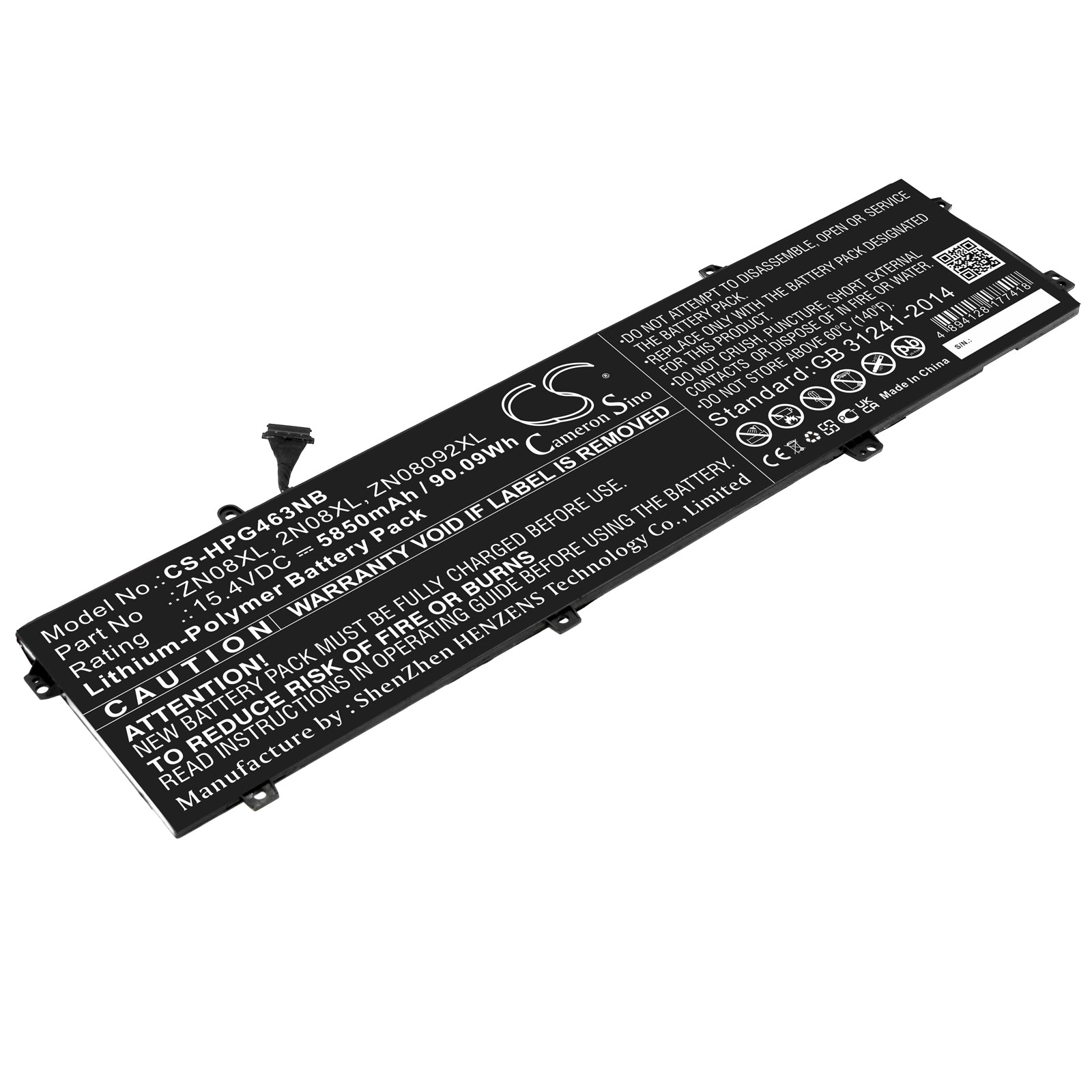 90.09Wh 5850mAh Replacement Battery for HP ZBook Studio G3 G4 Series Mobile Workstation Laptop
