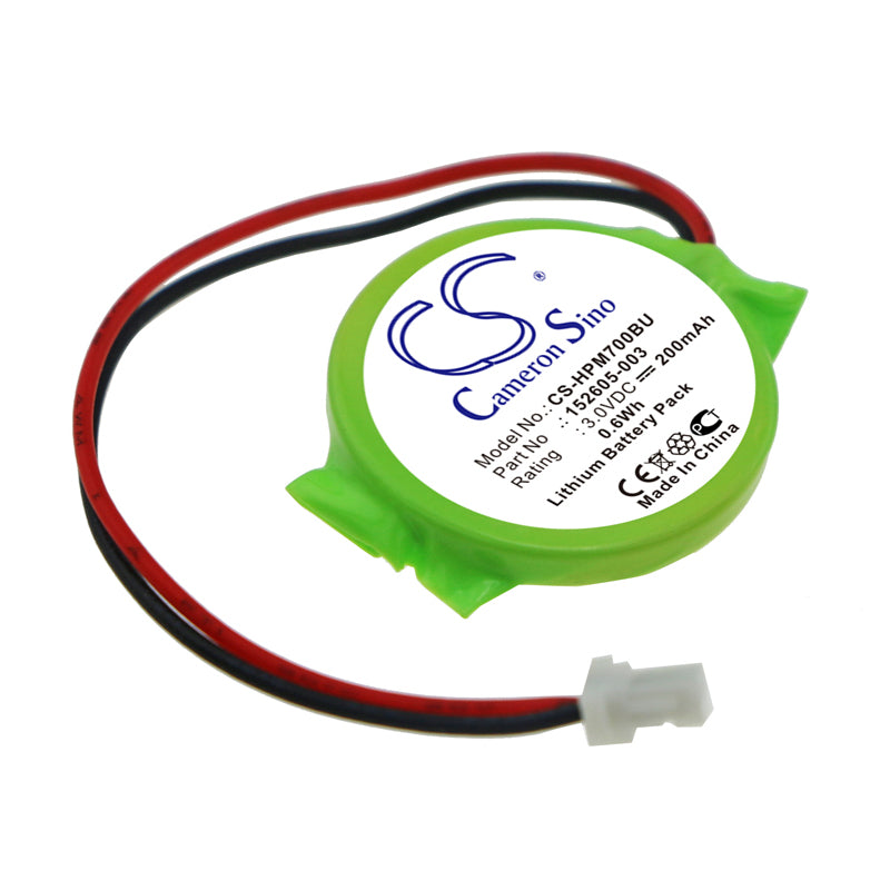 200mAh CMOS RTC Battery for HP Armada EVO Presario NX NC Series - 3.0V Lithium Backup - Replaces 152605-003
