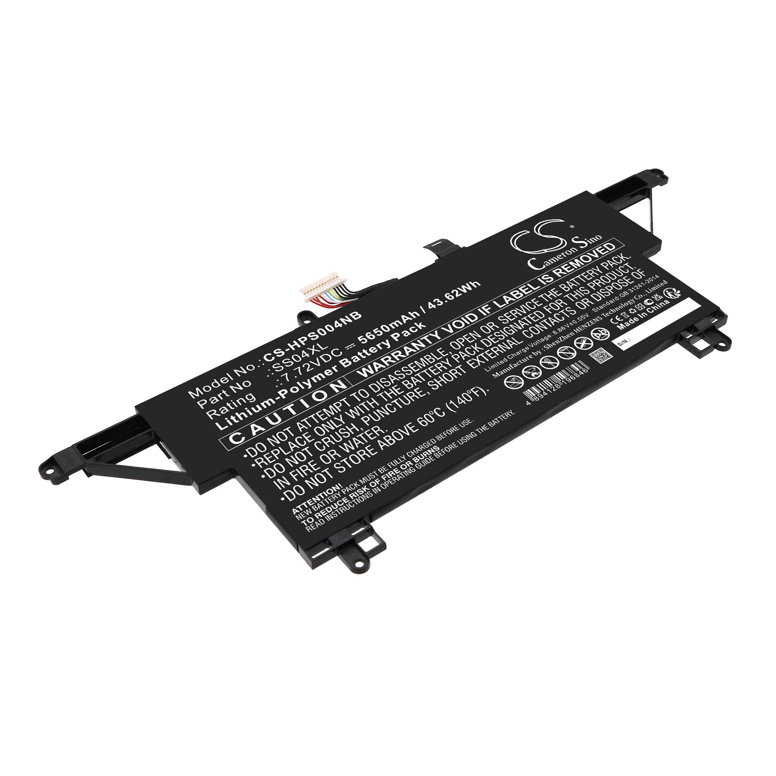HP 282 G1 G2 G3 Laptop Battery - 7.72V 43.62Wh Li-Polymer Replacement (SS04XL) Notebook Battery
