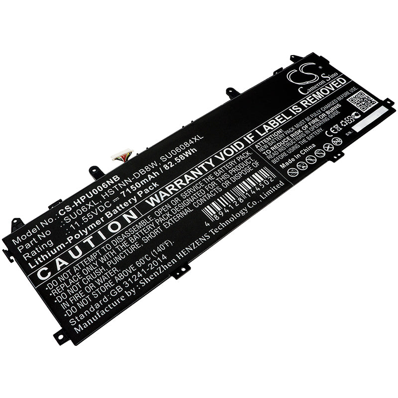 HP Spectre X360 15-DF Series Laptop Battery - 82.58Wh, 11.55V, 7150mAh Li-Polymer Replacement for Power Restoration
