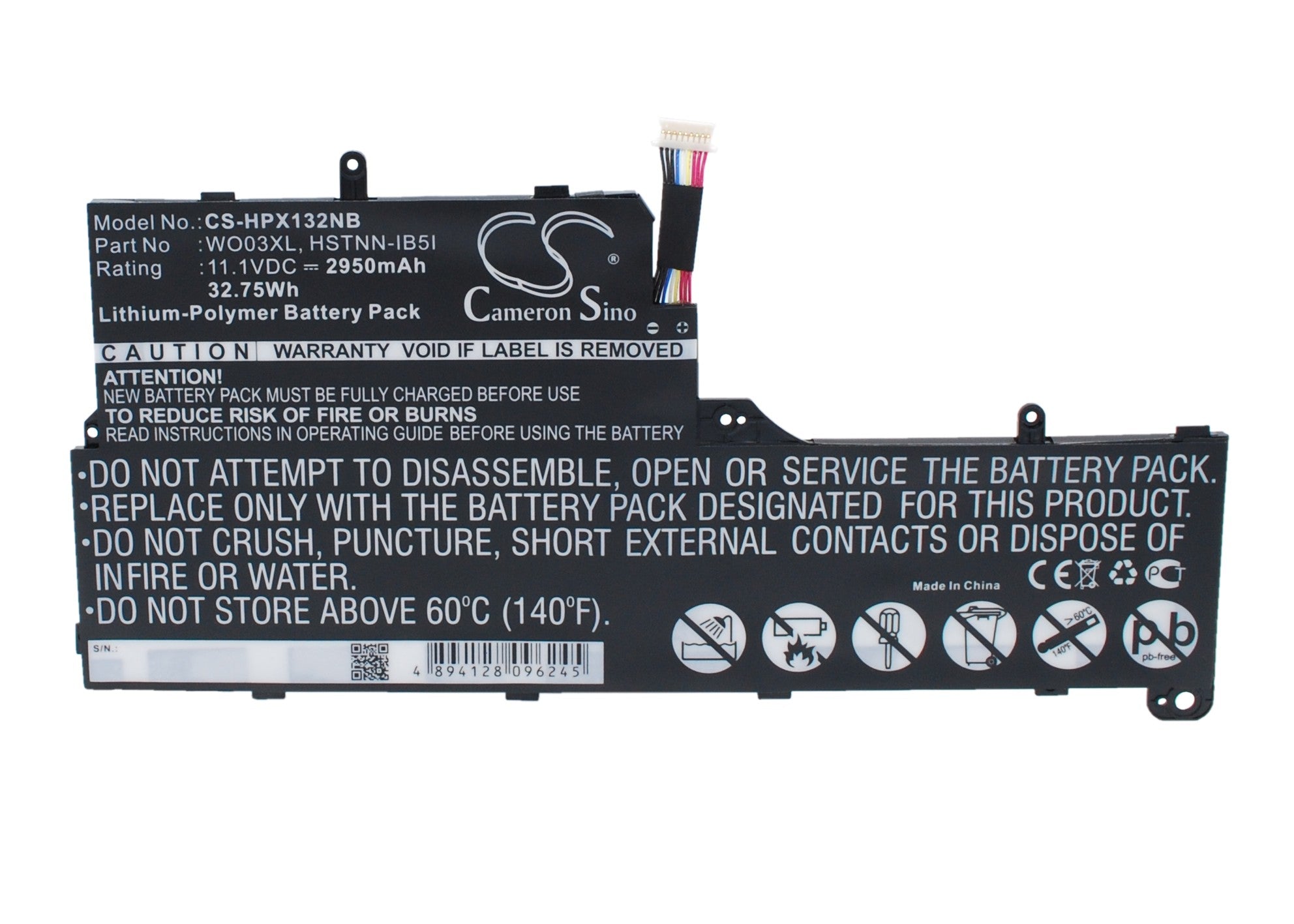 HP Split 13 & Pavilion 13 Laptop Battery - 2950mAh, 11.1V, 32.75Wh - Replacement Battery
