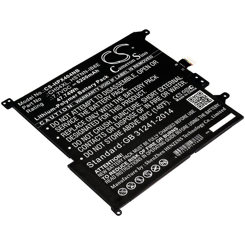 47.74Wh 6200mAh Replacement Battery for HP Chromebook X2 12-F Series Laptop - 7.7V Li-Polymer
