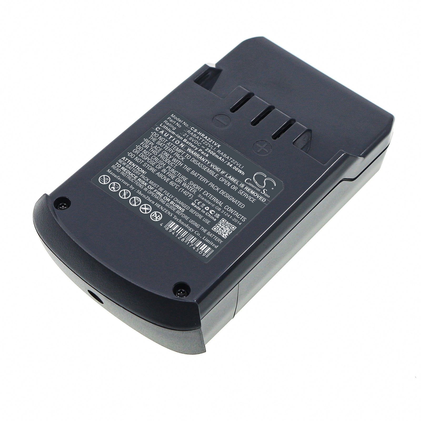 2500mAh 21.6V Li-ion Replacement Battery for Hoover Rhapsody RA22AFG, DS22G Cordless Vacuums
