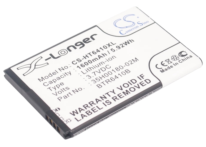 1600mAh Replacement Battery for HTC Droid Incredible 4G LTE ADR6410/LVW - 3.7V Li-ion Power
