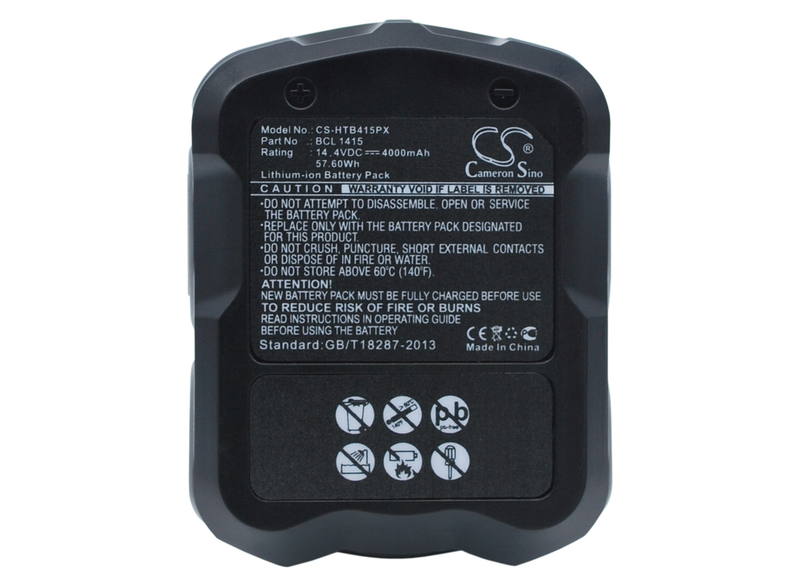 14.4V 4000mAh Li-ion Replacement Battery for Hitachi CJ14DL, DS14DFL, WH14DMR Cordless Power Tools
