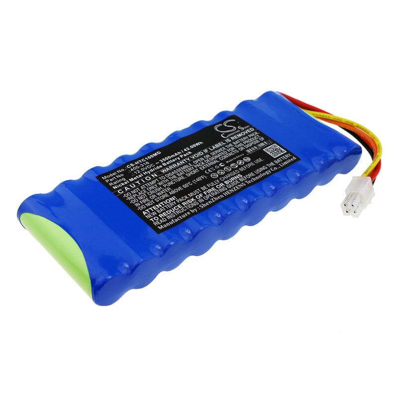 3500mAh Ni-MH Battery Replacement for Huntleigh SC1000 Fetal Monitor - 12V, 42Wh, Medical Grade
