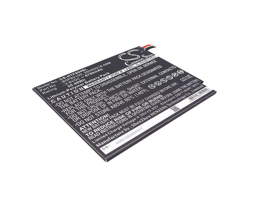 6700mAh Replacement Battery for Google Nexus 9 (0P82100/B0P82100) - 8.9" WiFi/LTE Tablet, 3.8V Li-Polymer
