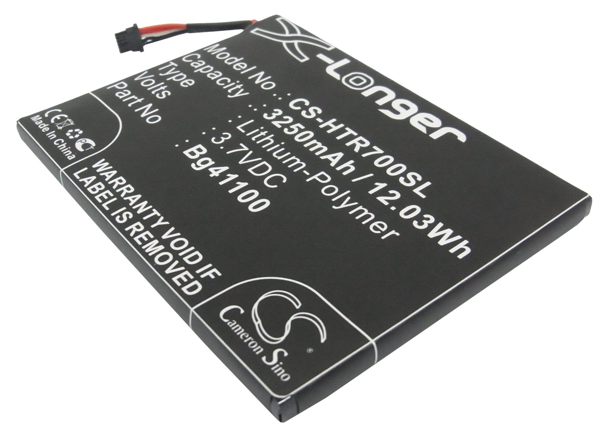 HTC R7 Tablet Replacement Battery: 3250mAh, 3.7V Li-Polymer, BG41100/35H00148-00M Compatible - Power Solution
