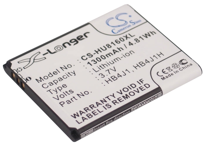 1300mAh Replacement Battery for Huawei U8150 IDEOS & Vodafone 845 - Li-ion Battery Replacement
