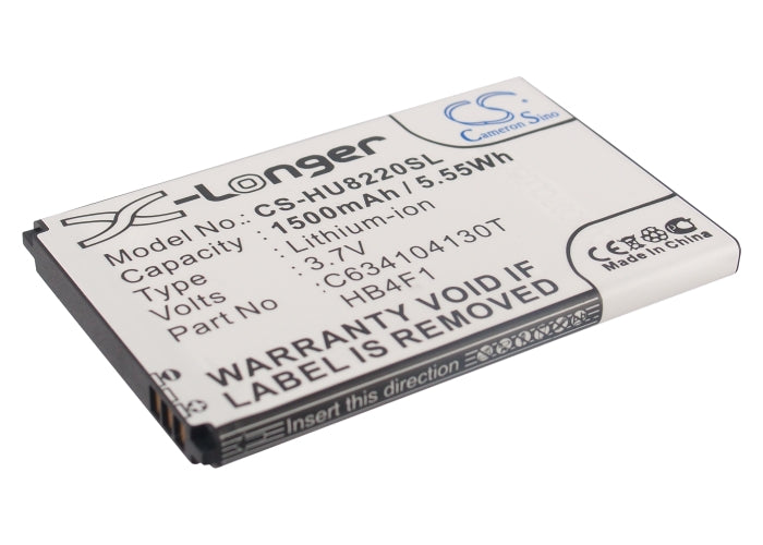 1500mAh 3.7V Li-ion Replacement Battery for AT&T Impulse 4G, Lenovo A1 & Huawei Ideos X5 - Extended Life Power
