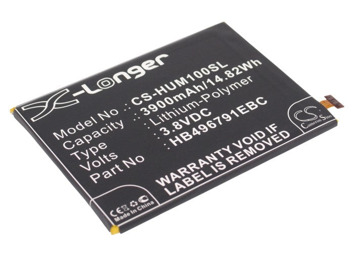 3900mAh Replacement Battery for Huawei Ascend Mate Series MT1, MT2 - 3.8V Li-Polymer - Phone Battery
