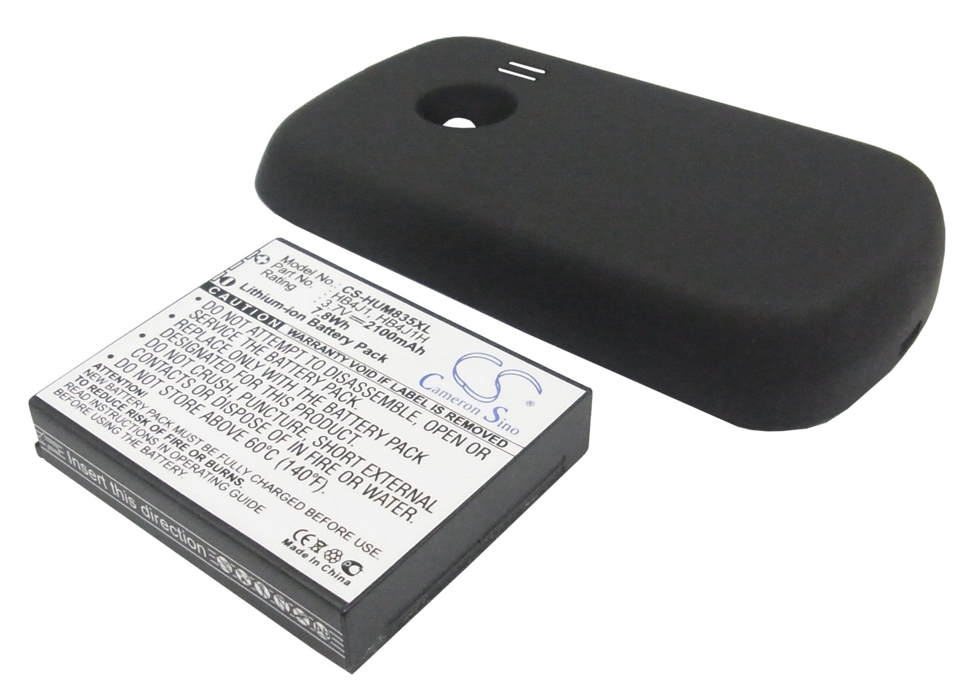 2100mAh Replacement Battery for Huawei M835 MetroPCS Phone - HB4J1, HB4J1H - 3.7V Li-ion 
