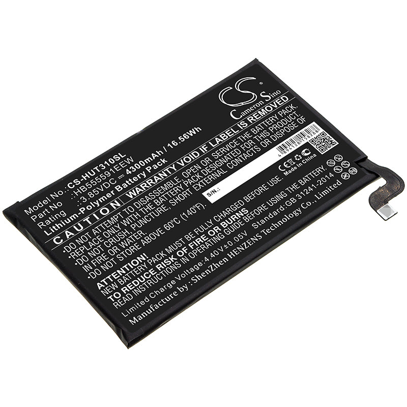 4300mAh Replacement Battery for Huawei Mate 30 Pro/RS 5G (LIO-AN00) - HB555591EEW - Phone Repair Part
