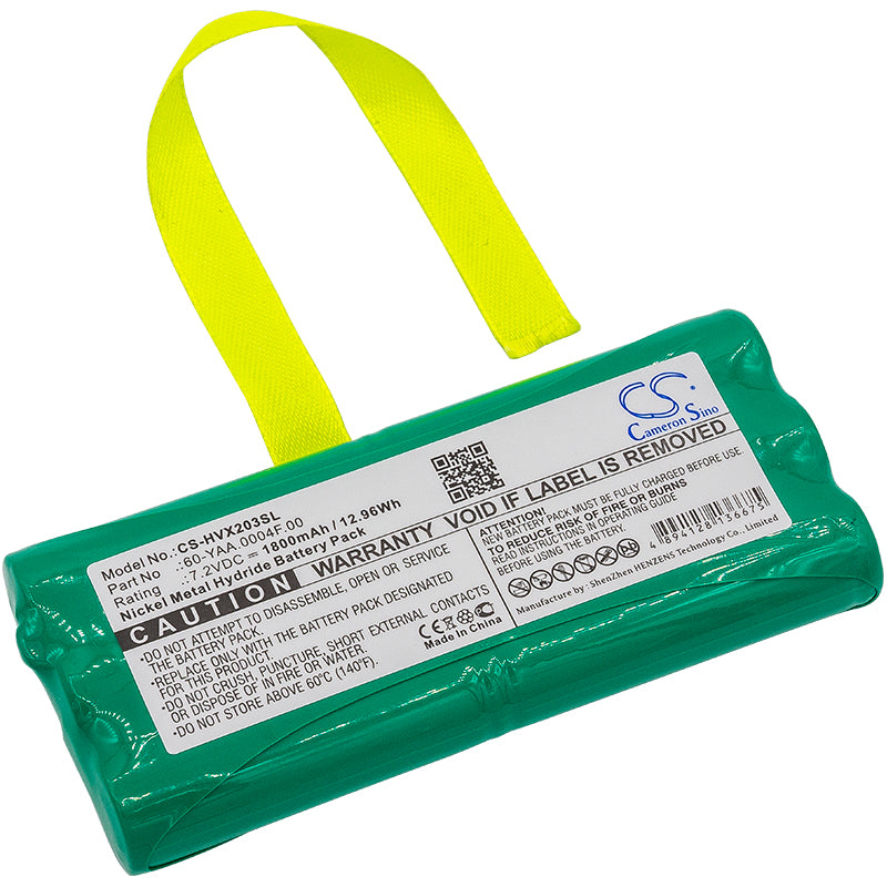 1800mAh Replacement Battery for HumanWare VictorReader ClassicX & ClassicX+ (202VRC, 203VRC) - 7.2V Ni-MH
