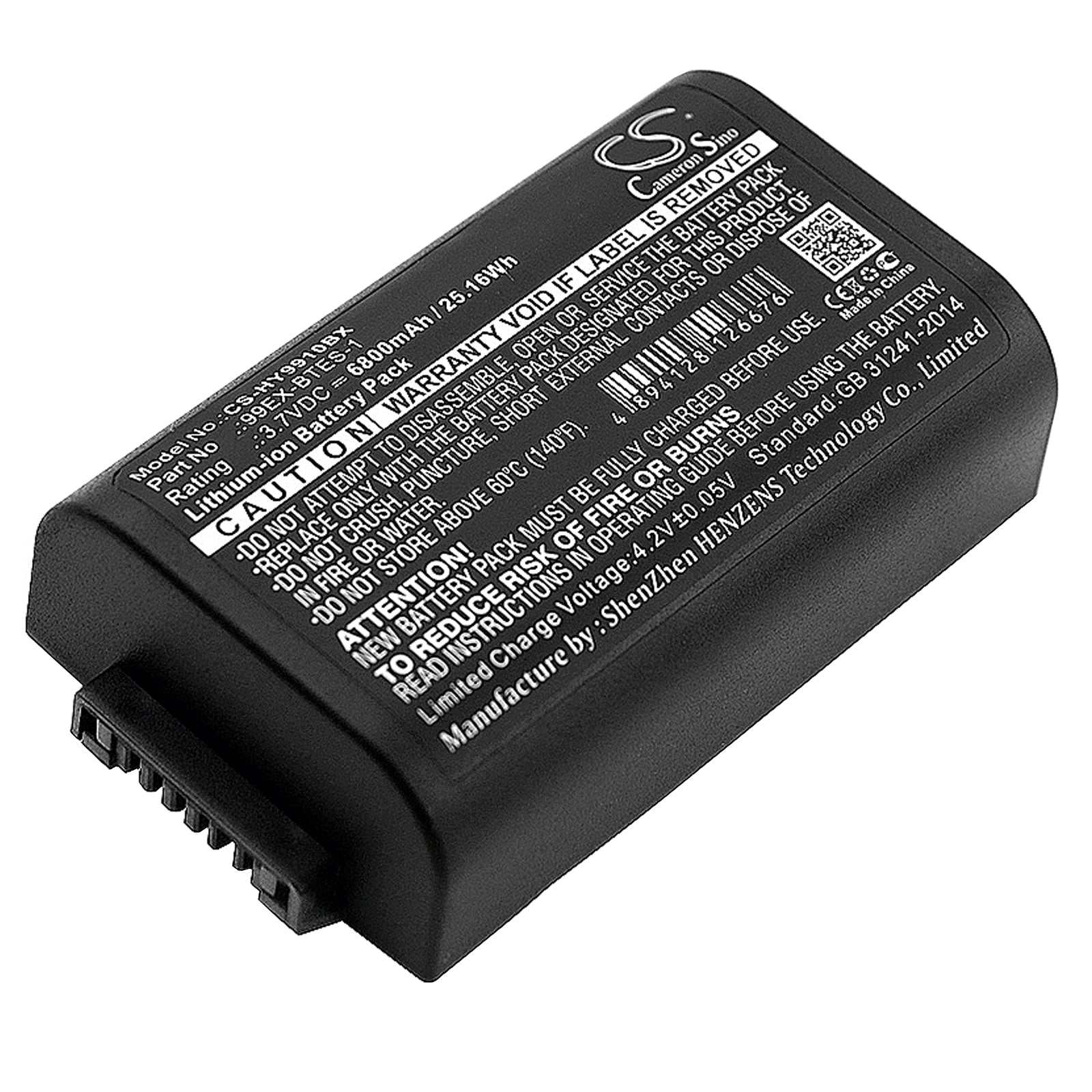 6800mAh Replacement Battery for Honeywell Dolphin 99EX/GX Barcode Scanners - 3.7V Li-ion High Capacity
