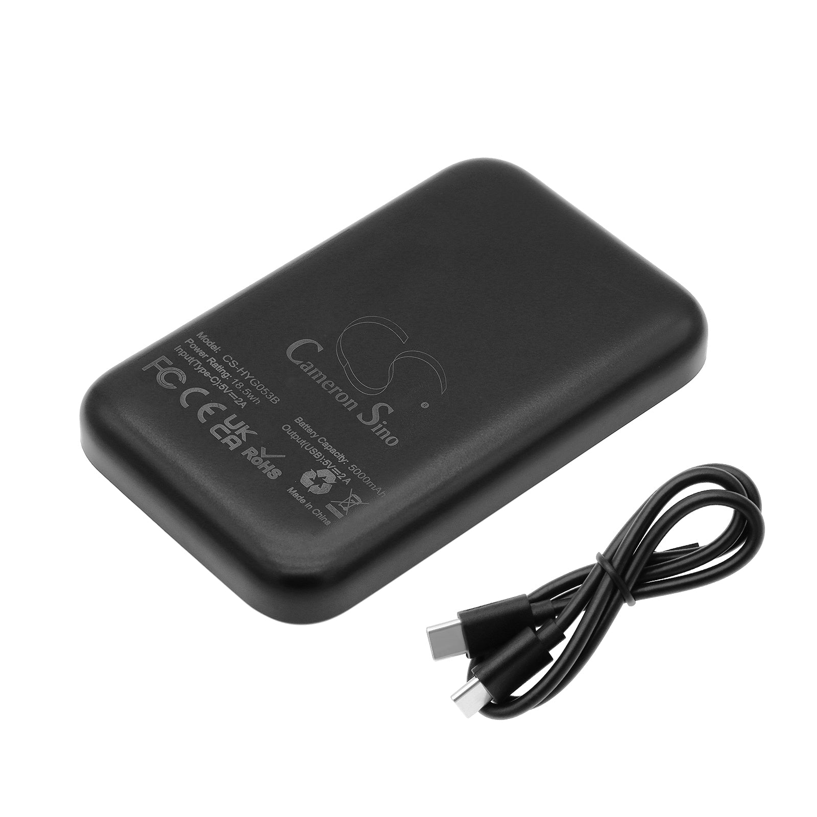 Compact Portable Power Bank - 188 Li-Polymer, 25Wh, 5V, Universal Charger - Slim 80x64.4x14.6mm
