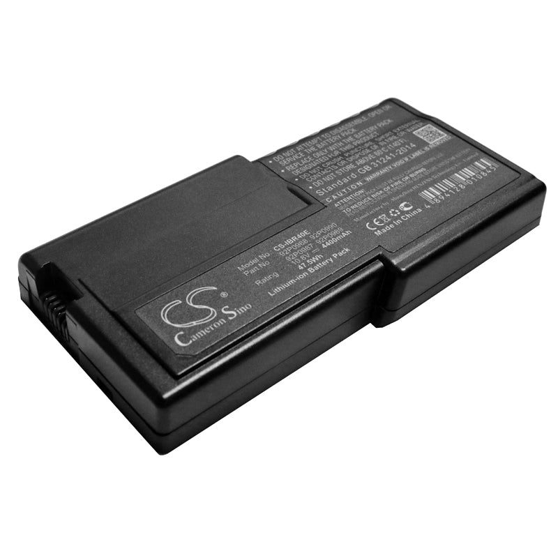 4400mAh IBM Thinkpad R40E Laptop Battery - 10.8V, Li-ion, Notebook Replacement Power Solution
