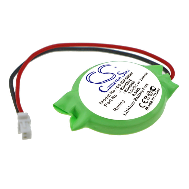 IBM ThinkPad 600/E/X Series CMOS Battery: 3.0V 200mAh Lithium Backup - Replaces 02K6502 & 02K6486 - RTC Memory Retention
