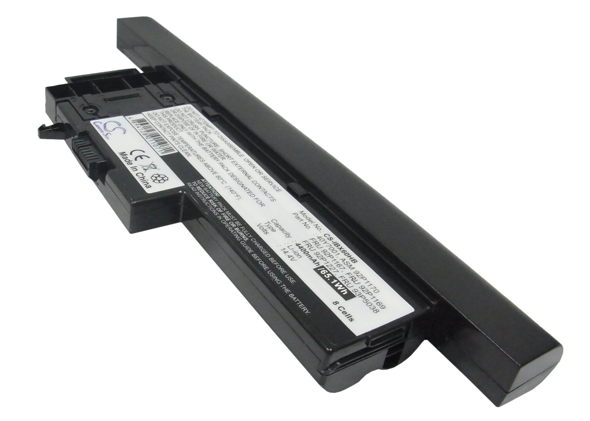 4400mAh Battery for IBM ThinkPad X60, X61 - High Capacity 14.4V Li-ion Laptop Replacement
