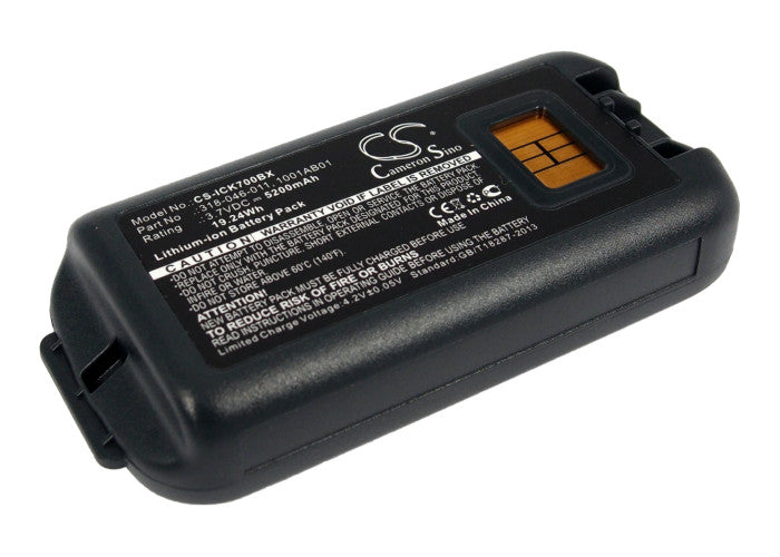 5200mAh Replacement Battery for Intermec CK70/CK71 Barcode Scanners - 3.7V Li-ion, Extended Life
