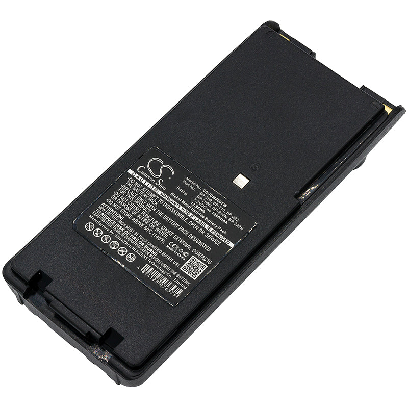 1800mAh Ni-MH Battery for Icom Two-Way Radios: IC-A6, IC-24, IC-F30 Series, IC-V8, BP-209 Replacement 
