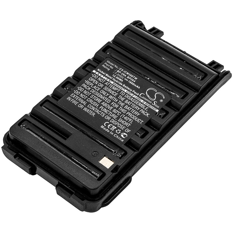 7.2V 1800mAh Ni-MH Two-Way Radio Battery Replacement for ICOM IC-F3001 IC-V80 BP-264
