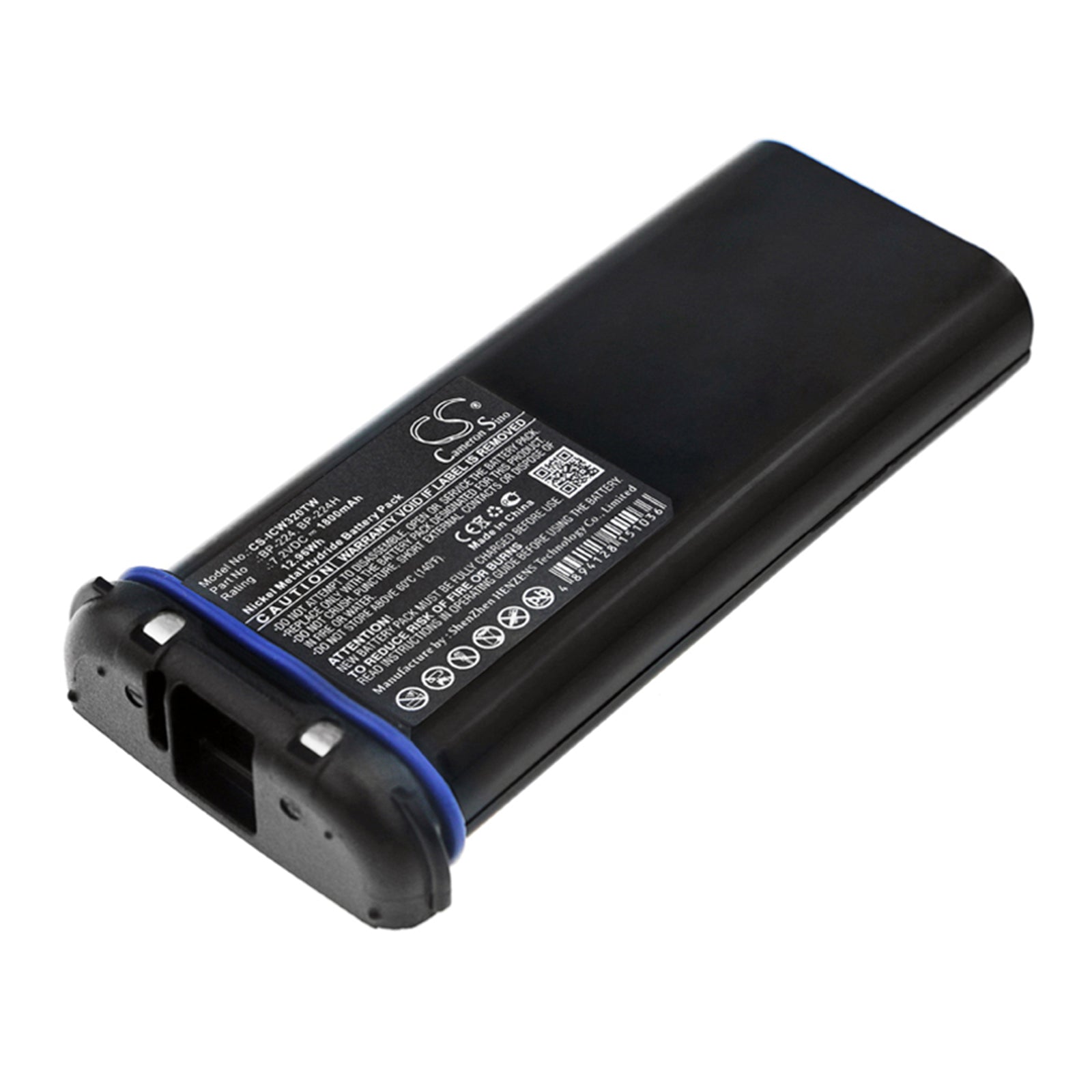 1800mAh 7.2V Ni-MH Battery for Icom IC-M32 IC-M31 IC-M2A Two-Way Radio - BP-224/BP-224H Replacement
