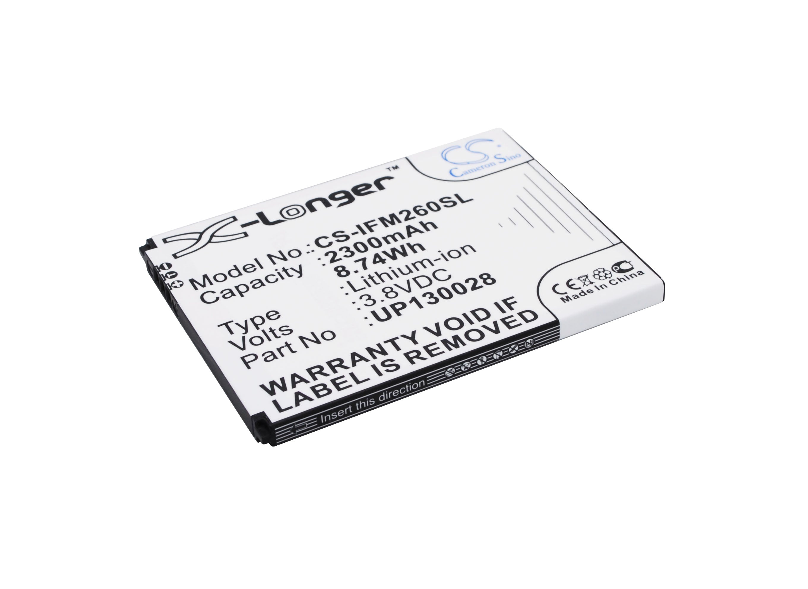 2300mAh Replacement Battery for Infocus M210 M310 IN310 IN260 Smartphone - 3.8V Li-ion Rechargeable Battery 
