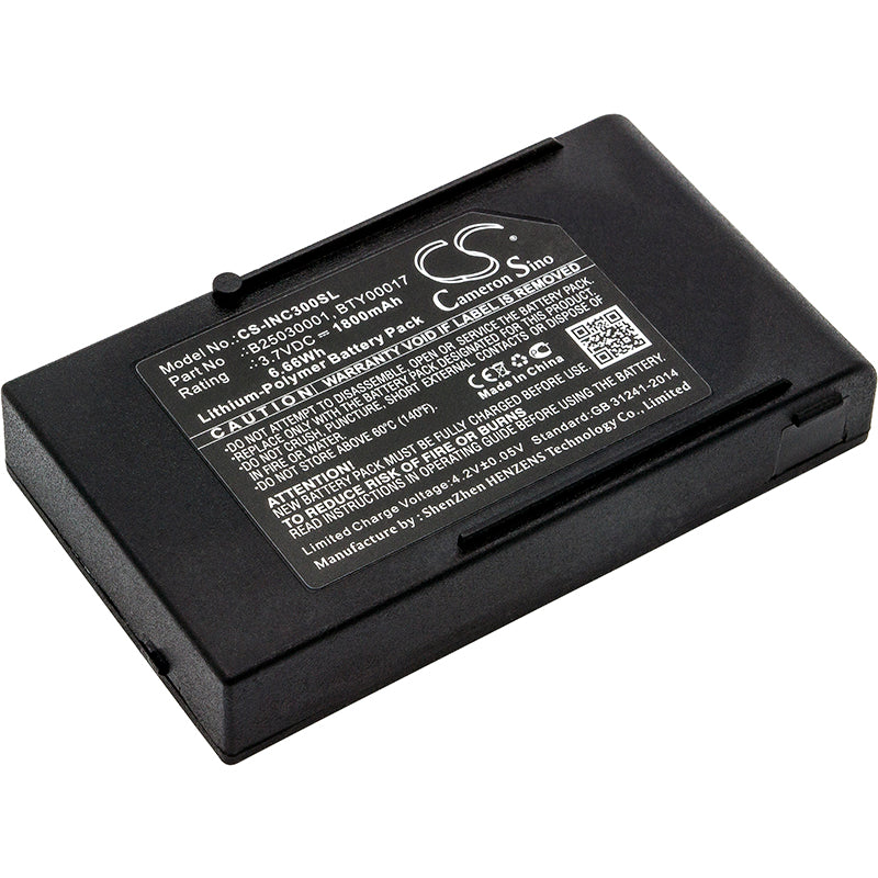 1800mAh 3.7V Li-Polymer Replacement Battery for Ingenico DB Cox3 Payment Terminal - B25030001 & BTY00017 Compatible

