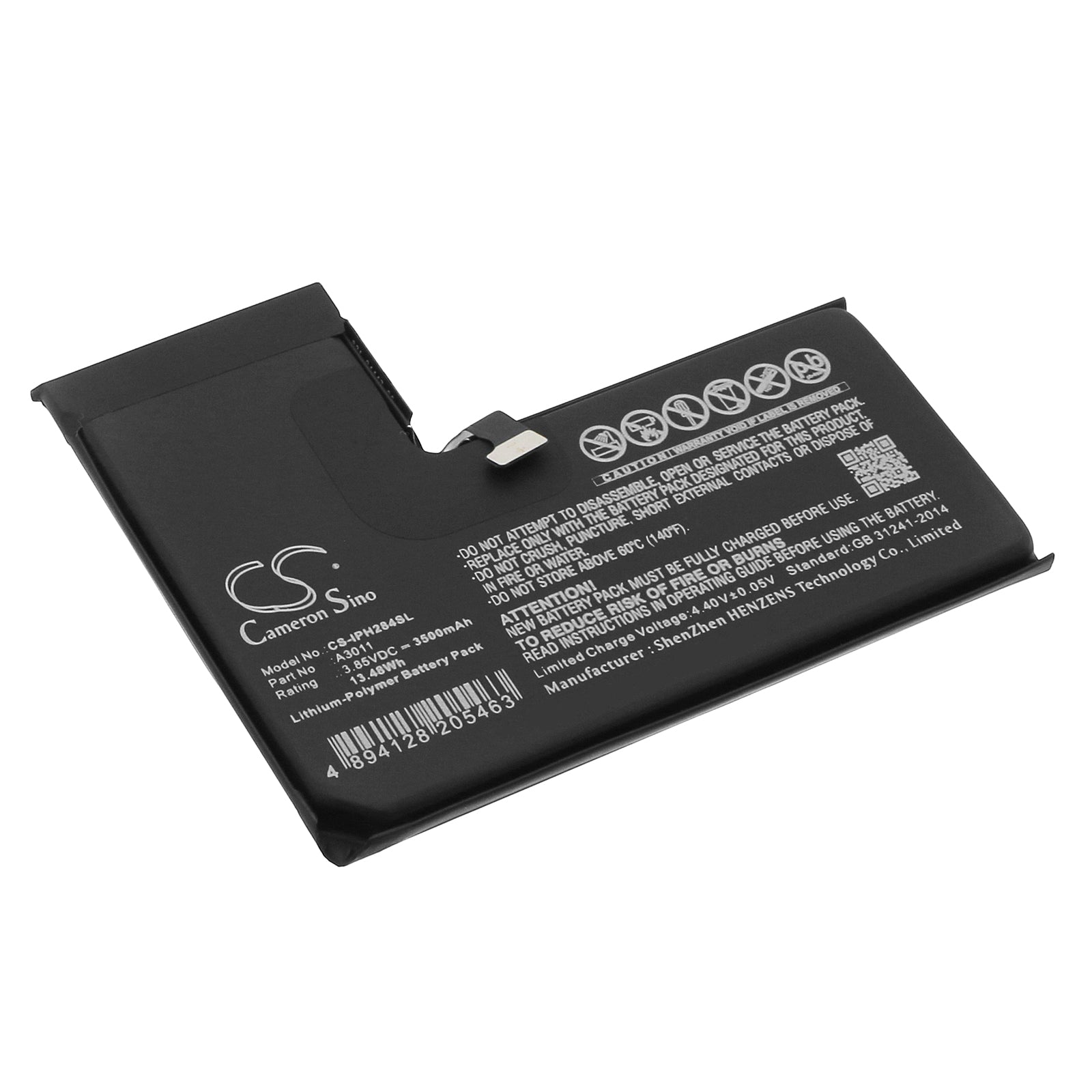 iPhone 15 Pro Battery Replacement - Compatible Models A2848, A3101, A3102, A3104, A3011 - 3500mAh - 3.85V - High Capacity Li-Polymer
