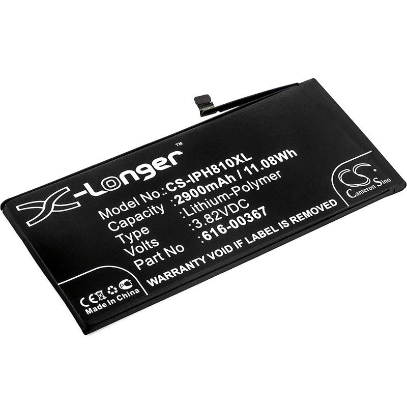 2900mAh Replacement Battery for Apple iPhone 8 Plus - A1864, 616-00367 - 3.82V Li-Polymer
