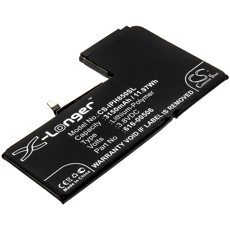 3150mAh iPhone Xs Max Battery Replacement - High Capacity Li-Polymer - A1921, A2100, A2101, A2102, 3.8V
