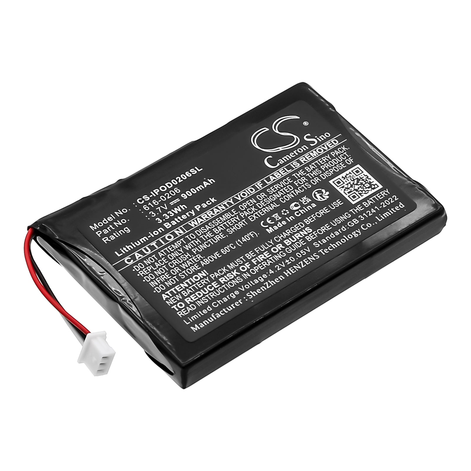 900mAh Replacement Battery for iPod Photo 30/40/60GB, iPod U2 20GB (3.7V Li-ion) - Restore Your Media Player
