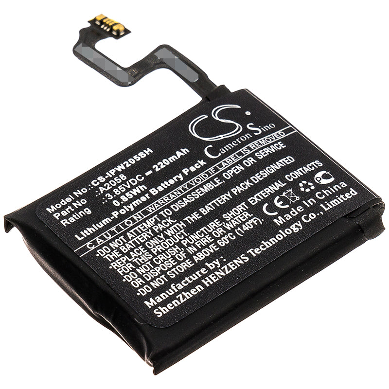 220mAh Battery for Apple Watch Series 4 40mm - A1975, A1977, A2007 Replacement - 3.85V Li-Polymer
