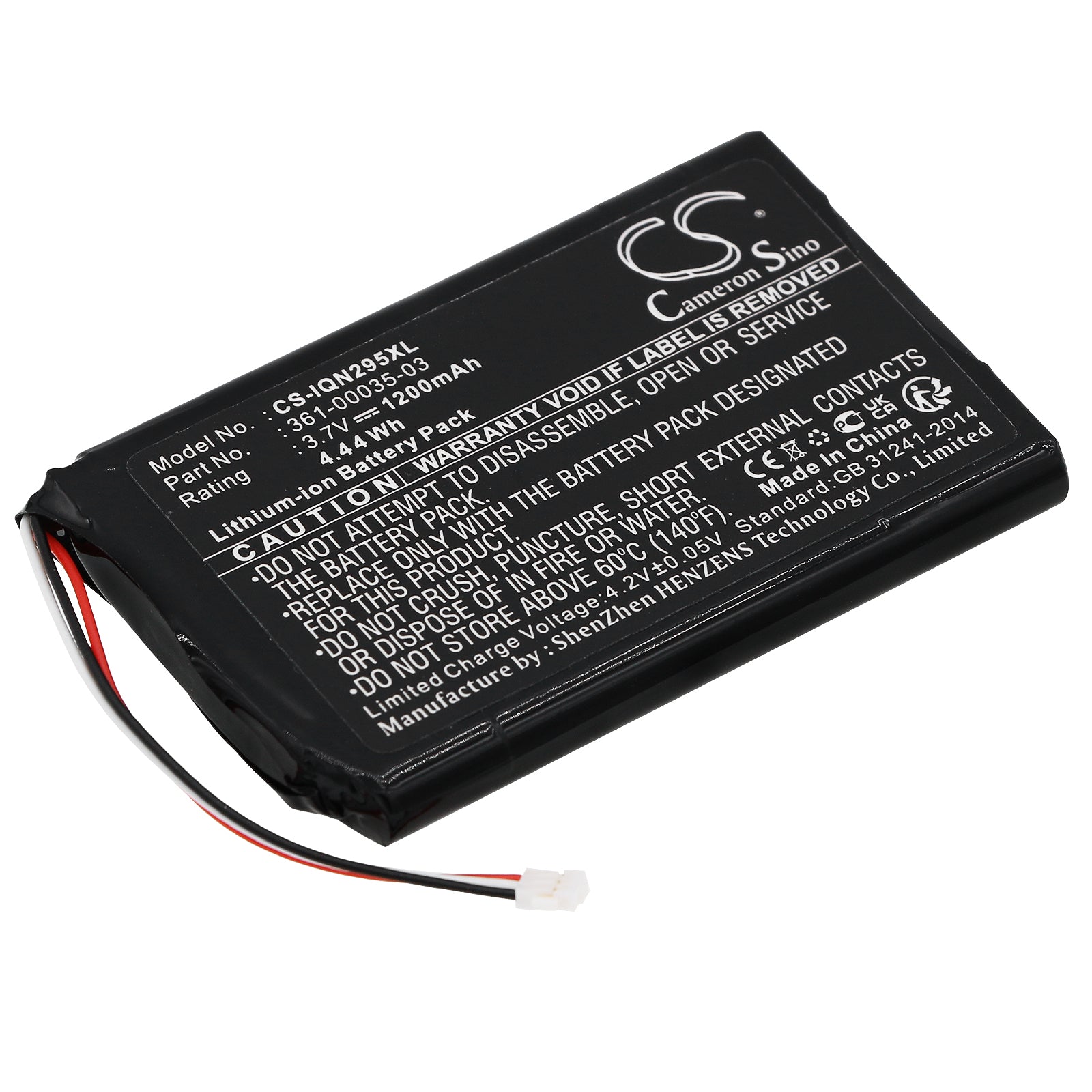 1200mAh Replacement Battery for Garmin Nuvi GPS - 24xx, 25xx, 2789LMT Series - 3.7V Li-ion

