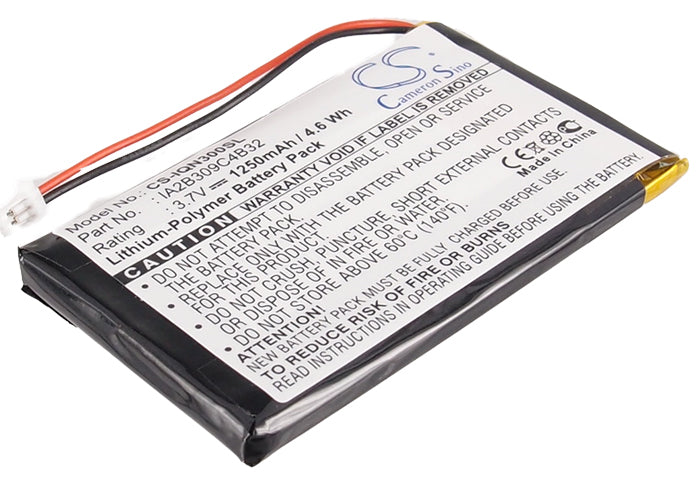 1250mAh Replacement Battery for Garmin Nuvi 300 & Navgear GP-43 GPS - 3.7V Li-Polymer
