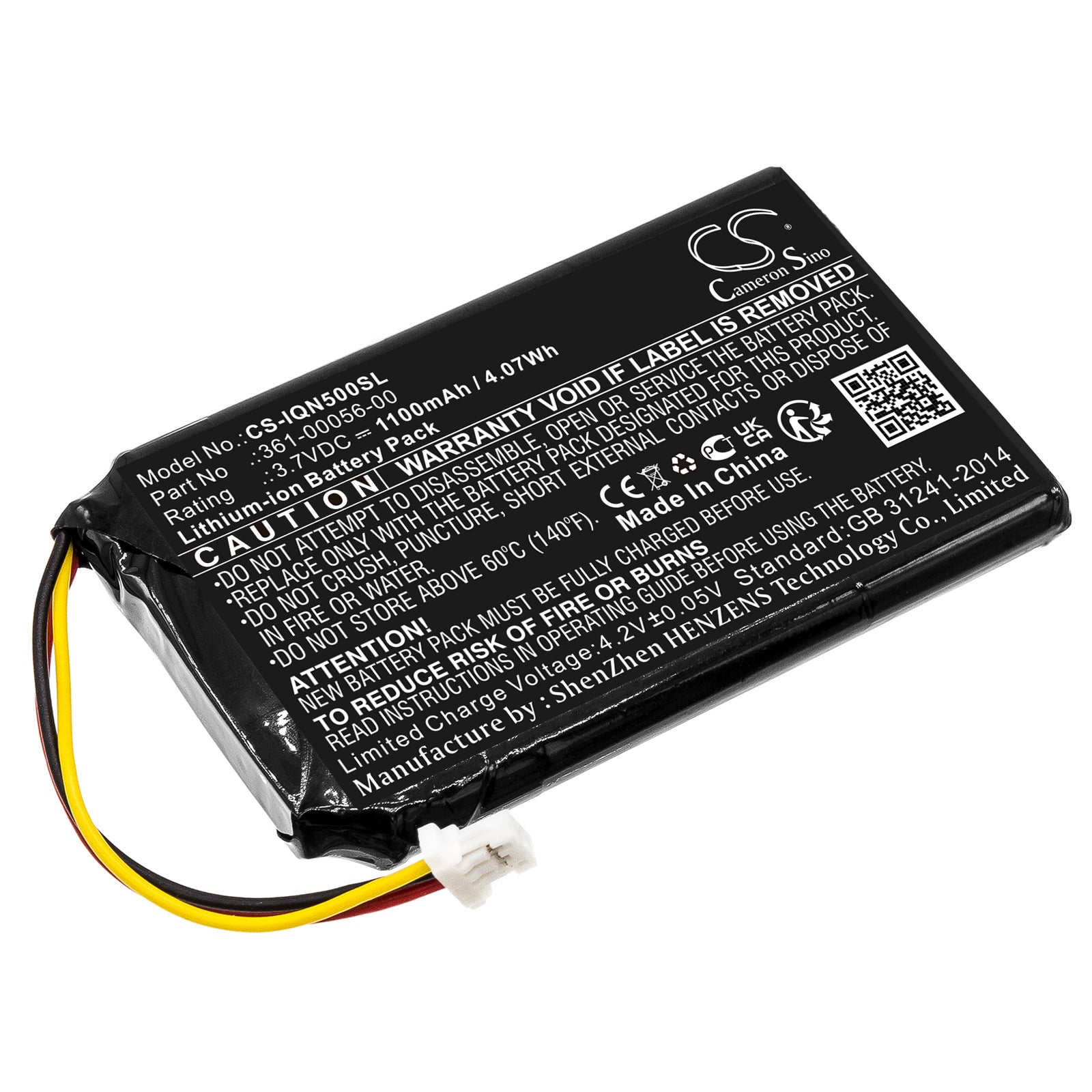 1100mAh Replacement Battery for Garmin Nuvi/Drive GPS - Nuvi 50 55, Drive 51 DriveSmart 5 Series - 3.7V Li-ion 
