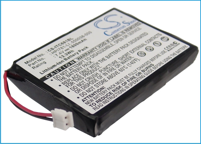 7.4V 1800mAh Li-ion Replacement Battery for Intermec 681, 781, PB20 Portable Printers - HPI781-LI
