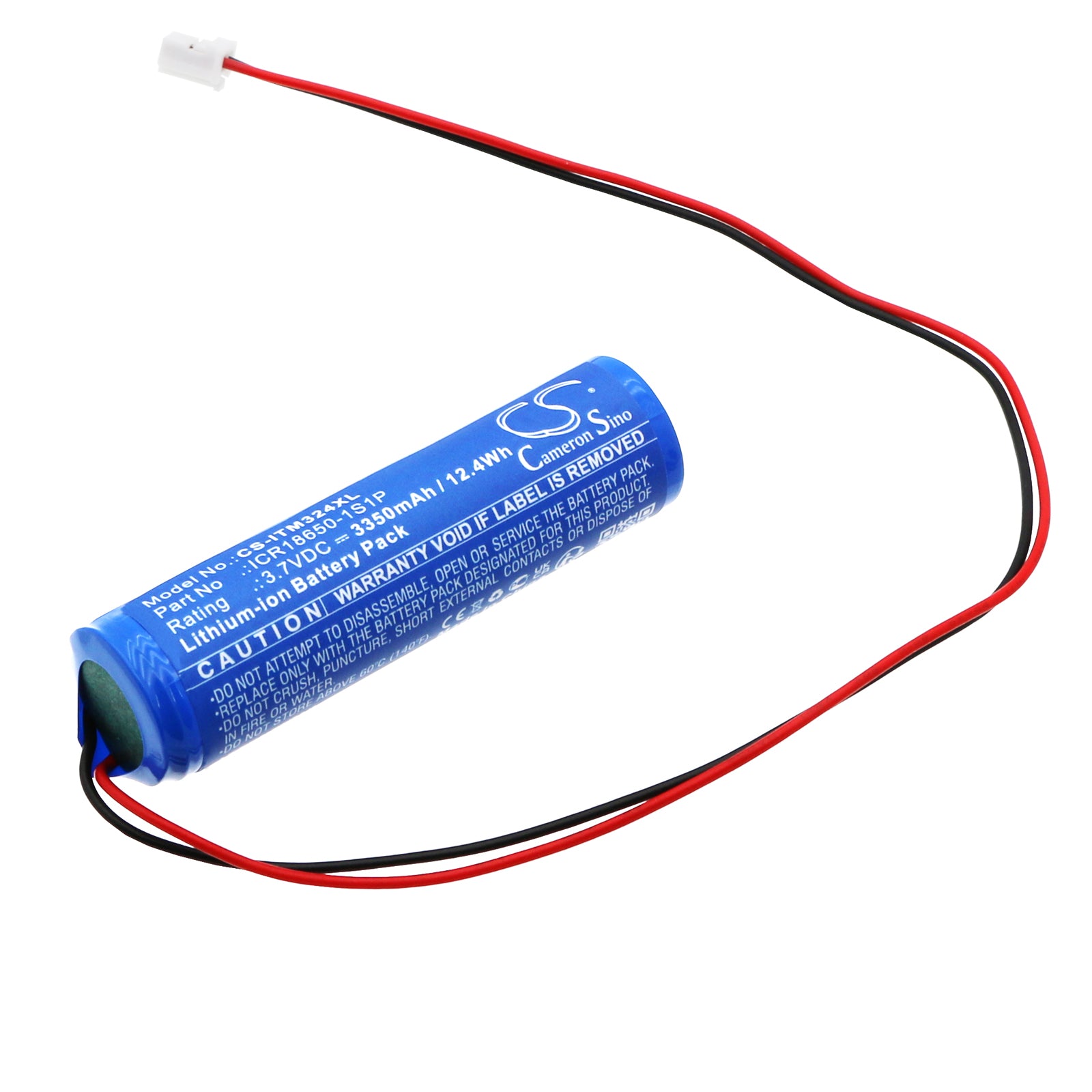 I-TEC Smart Window Replacement Battery for Internorm Windows, 3350mAh Li-ion 3.7V, 68.6mm Long
