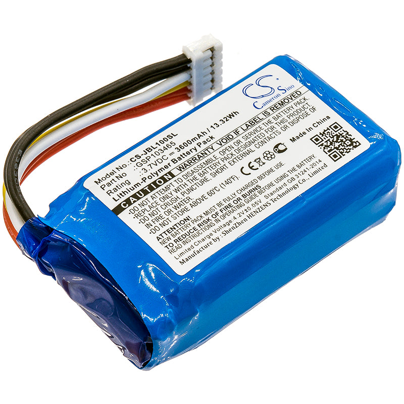 JBL Link 10 Speaker Replacement Battery - 3600mAh, 3.7V Li-Polymer - JBL GSP103465
