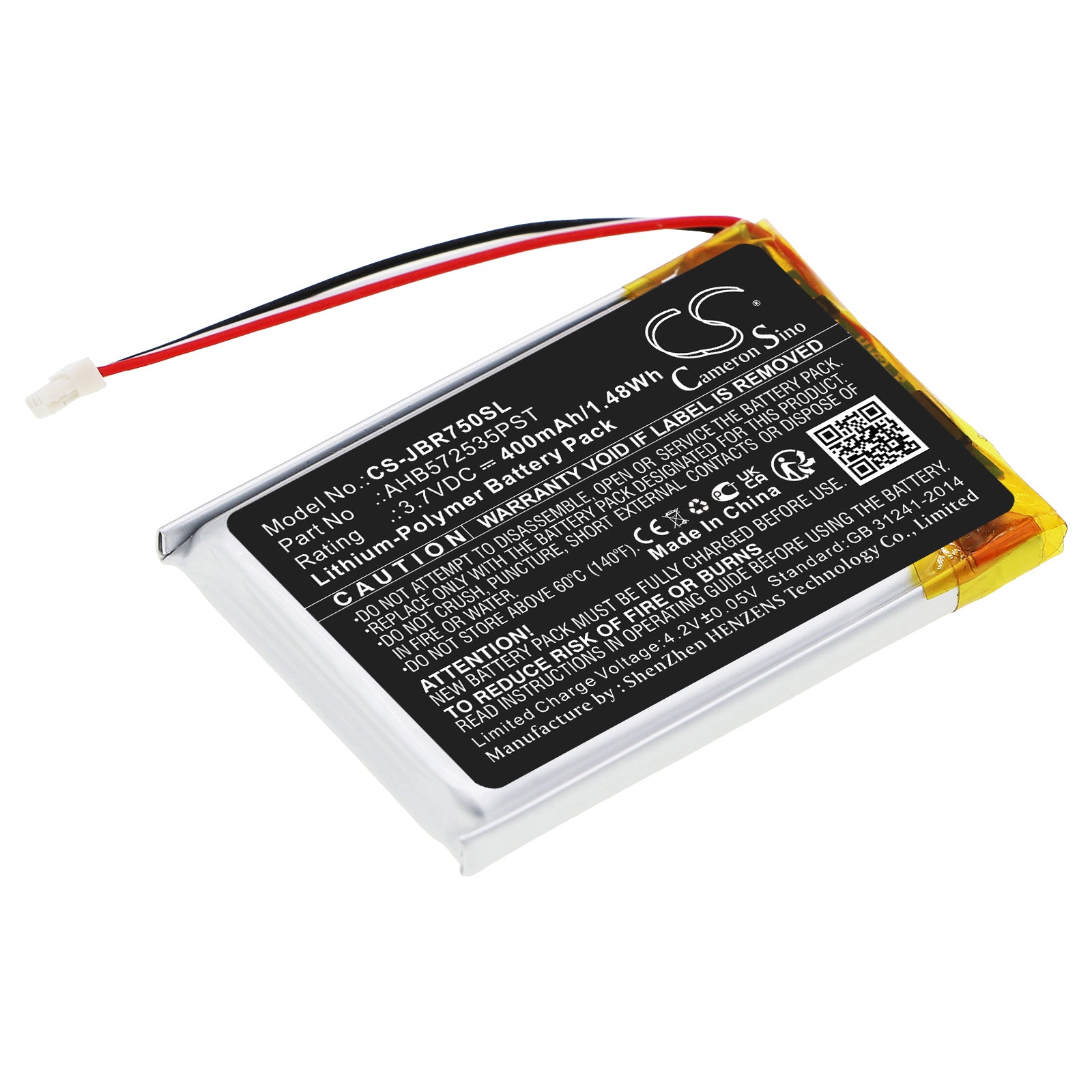 400mAh Replacement Battery for Jabra Evolve 75 Wireless Headset - 3.7V Li-Polymer - Repair Your Headset
